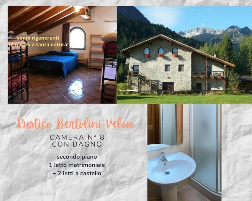 Chalet Rustico Bertolini Per Gruppi! Villa Vermiglio Esterno foto
